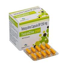 Latetra-250 Tetracycline Tetrecycline Hydrochloride Usp 250mg Capsules