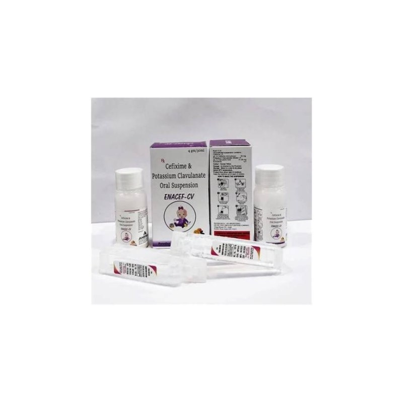 Cefixime 50mg + Clavulanic Acid 31.25mg Oral Suspension
