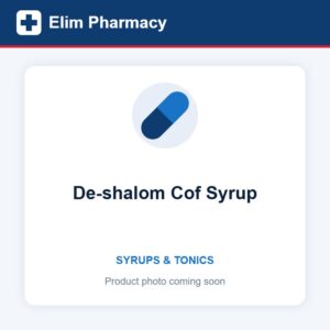 De-shalom Cof Syrup