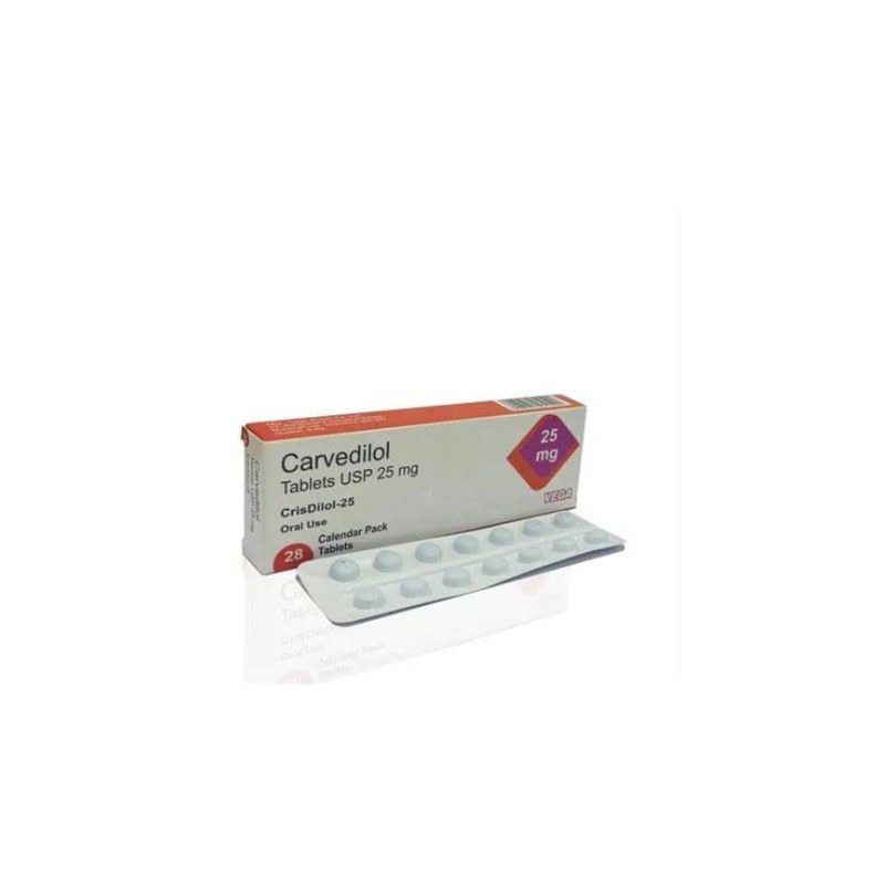 Carvedilol 25mg 28tabs Tablet Pack Tablets