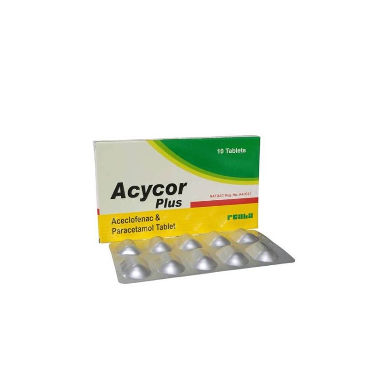 Acycor Plus/ ACEL PLUS Aceclofenac Paracetamol Tablets