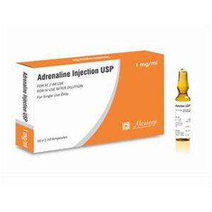 Adrenaline Injection. Adrenalime 1mg 2ml