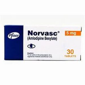 Amlodipine Norvasc Besylate 5mg Tablets