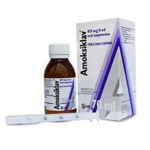Amoksiklav 457mg Amoxicillin Clavulanic Acid 70ml Oral Suspension