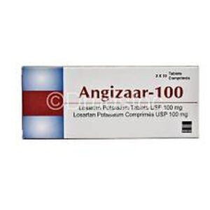 Angizaar Losartan 100mg Tablets
