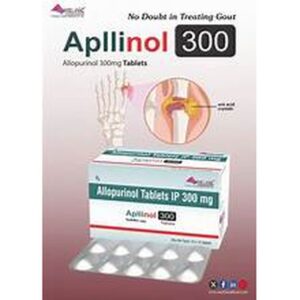 Apllinol Allopurinol Tablet Ip 300mg Tablets