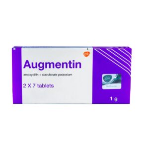 Augmentin Amoxycillin + Clavulanate Potassium 1g Tablets