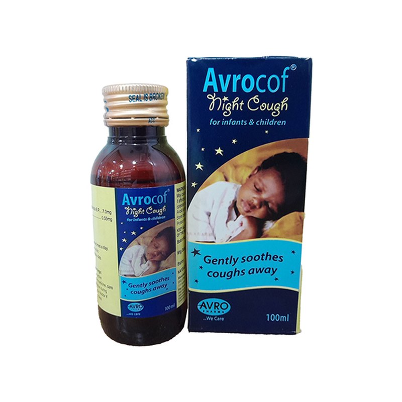 Avrocof Night Cough 100ml Infant and Child Syrup