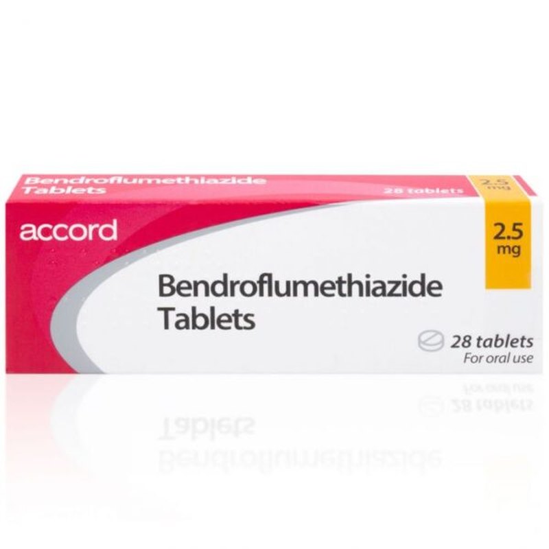 Bendroflumethiazide Accord Actavis 28tab 2.5mg Tablets