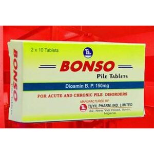Bonso Diosmin 20tabs 150mg Tablets