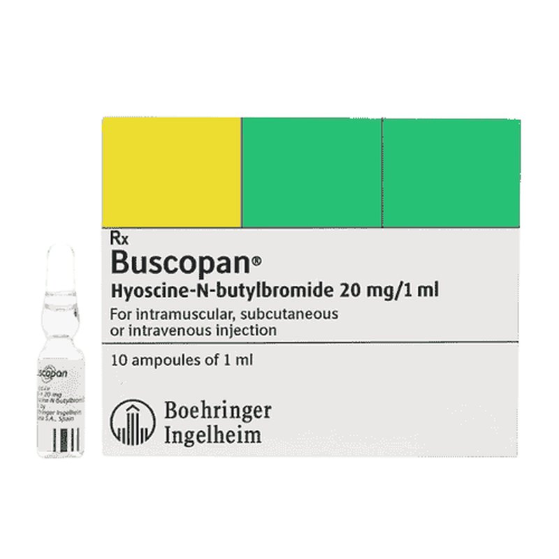 Buscopan Hyoscine 20mg Injection