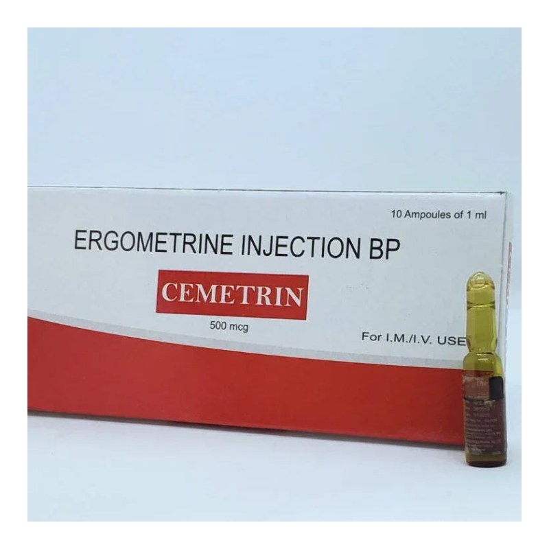 Cemetrin Ergometrine Injection BP 500mcg