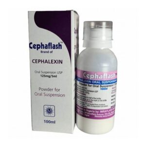Cephaflash Cephalexin 125mg 5ml Oral Suspension