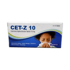 Cet-z 10 Cetirizine 10mg Tablets