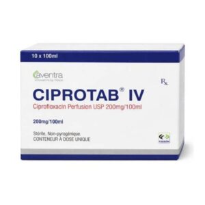 Ciprotab IV. Ciprofloxacin Infusion 200mg 100ml IV Infusion