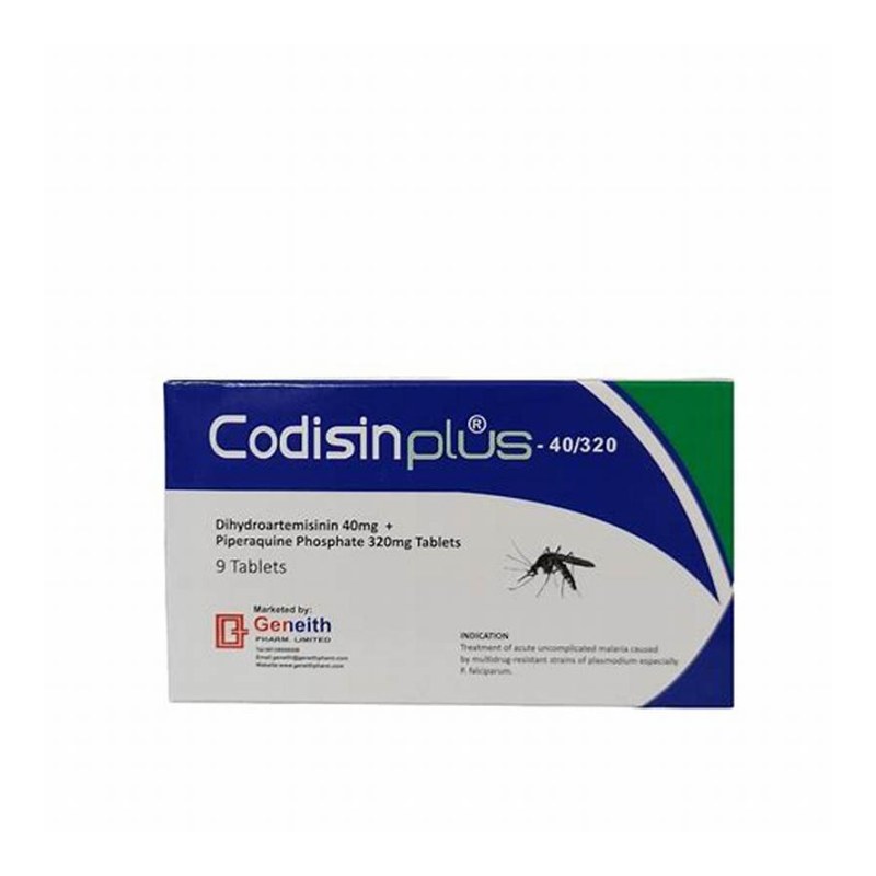Codisinplus-40 320 Dihydroartemisinin 40mg + Piperaquine Phosphate 32 Tablets