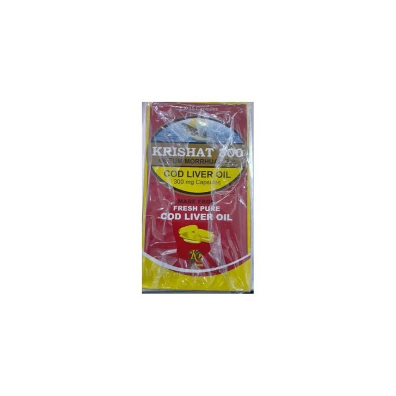 COD Liver OIL 300mg Capsules Krishat