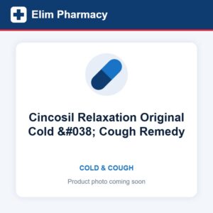 Cincosil Relaxation Original Cold & Cough Remedy