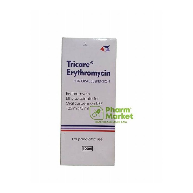 Erythromycin Tricare Throtal 125mg Oral Suspension