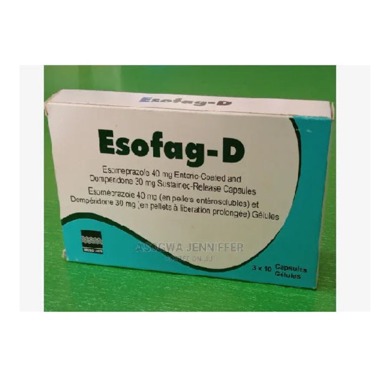 Esofag-d Esomeprazole 40mg Domperidone 30mg Capsules