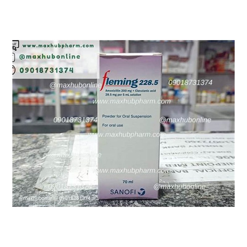 Fleming 228.5mg Amoxicillin 200mg Clavulanic Acid 28.5mg Oral Suspension