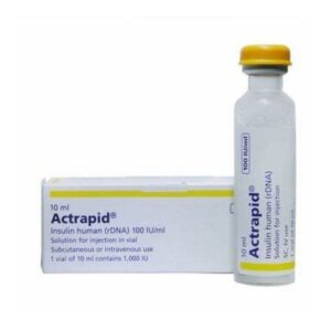Human Insulin Actrapid Vial Soluble 100iu Injection