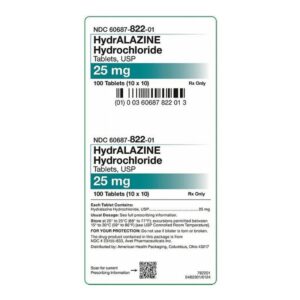 Hydralazine-25 Hydralazine Hydrochloride Usp Tablets