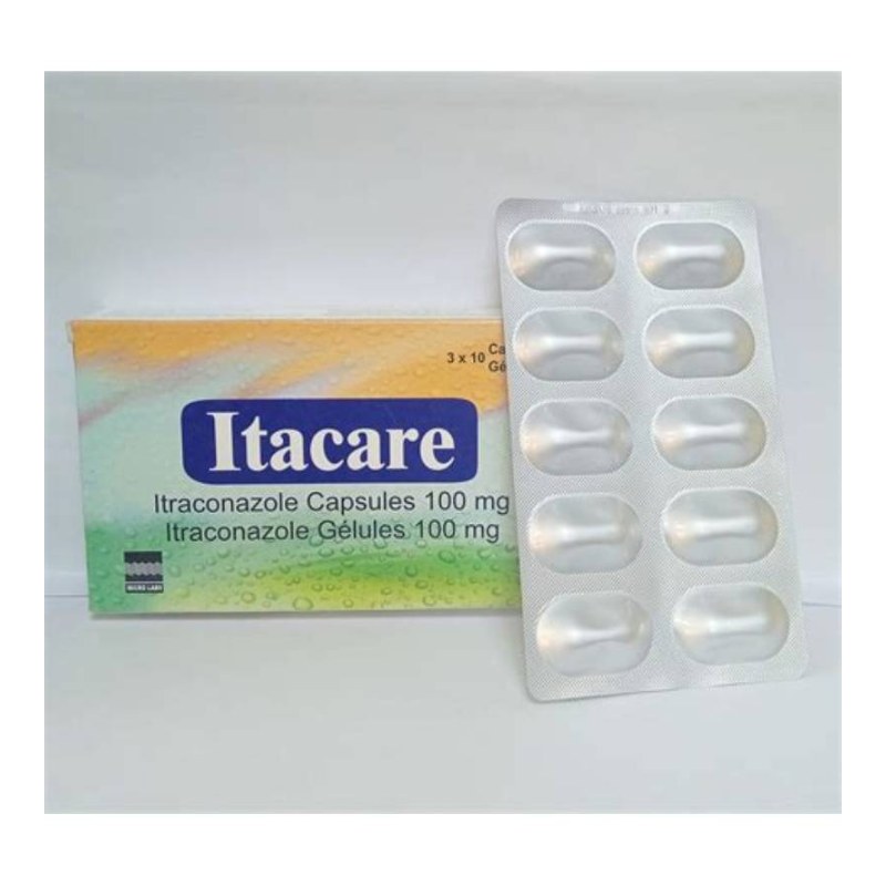 Itacare Itraconazole 100mg Capsules