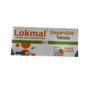 Lokmal 20 120 20mg Artemether + Mg Lumefantrine Tablets