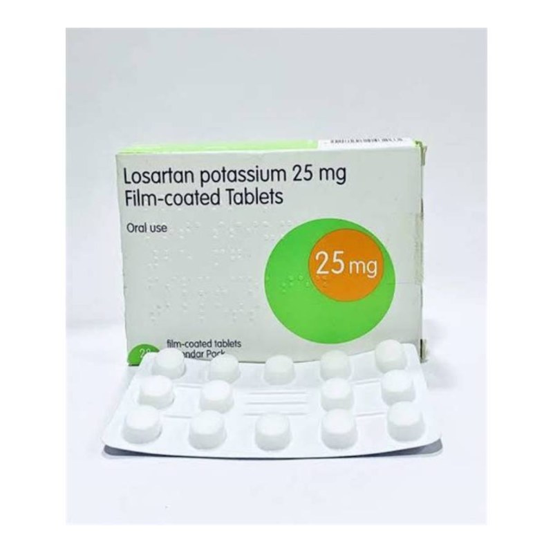 Losartan Potassium 28 Tablets 25mg Teva