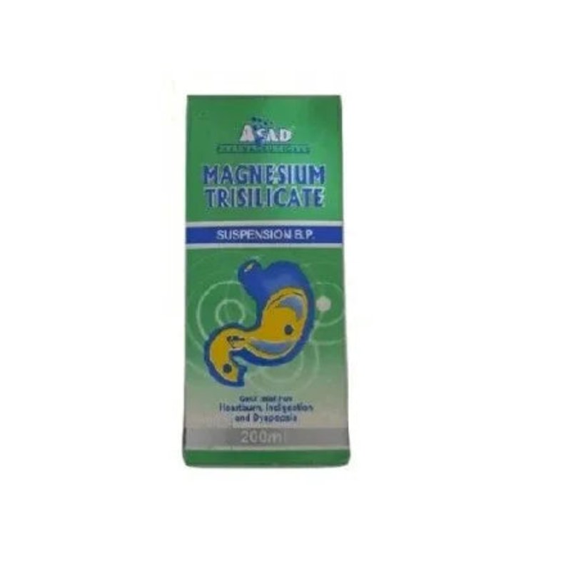 Magnesium Trisilicate Asad Trisiilicate 200ml Oral Suspension