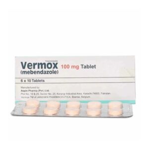 Mebendazole Vermos 100mg Tablets
