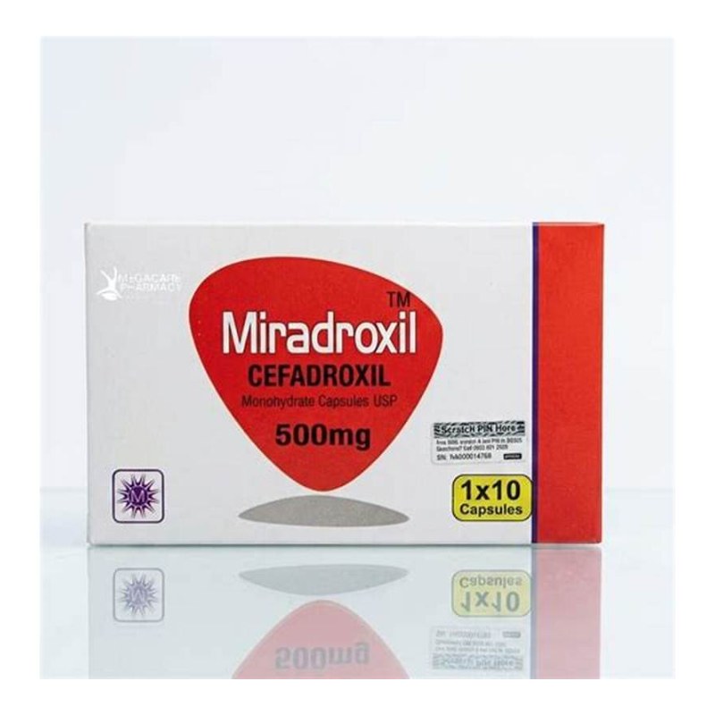 Miradroxil Cefradroxil 500mg Tablets