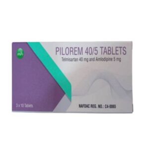Pilorem 40 5mg 10tabs Sachet Telmisartan 40mg and Amlodipine Tablets