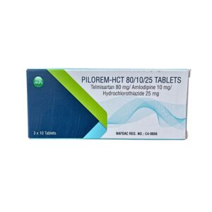 Pilorem-hct 80 10 25mg 1otabs Telmisartan 80mg Amlodipine10mg Hydrochlorothiazid Tablets