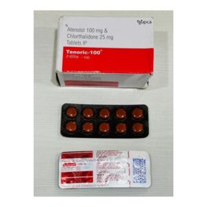 Tenoric 100mg 28tabs Atenolol 100mg Chlortalidone 25mg Tablets