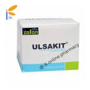 Ulsakit Omeprazole 20mg + Tiniidazole 500mg+clarithromycin Capsules