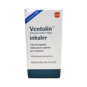 Ventolin Inhaler Salbutamol Sulphate 100ug Respiratory
